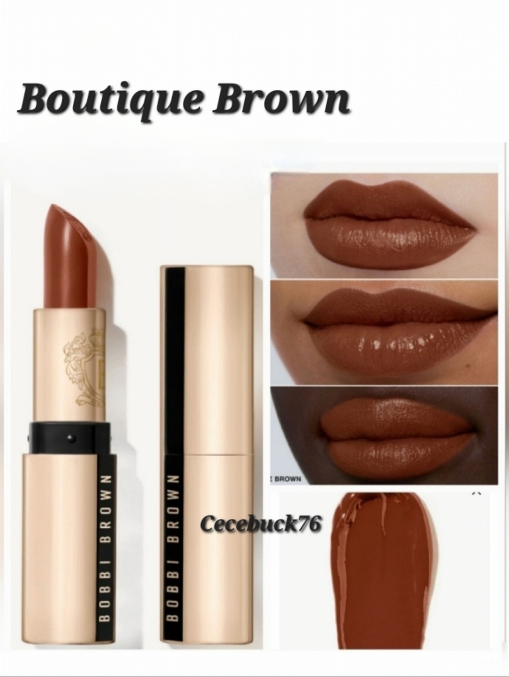 🌺Bobbi Brown Boutique Brown Luxe Lipstick Long Wear Hydrating Lipstick